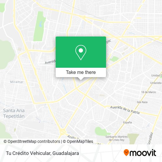 Tu Crédito Vehicular map