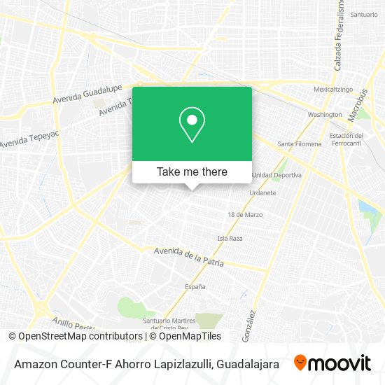 Mapa de Amazon Counter-F Ahorro Lapizlazulli