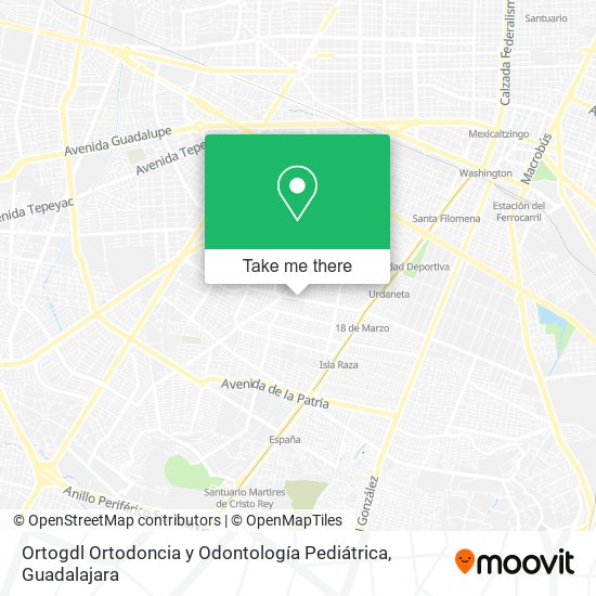 Mapa de Ortogdl Ortodoncia y Odontología Pediátrica