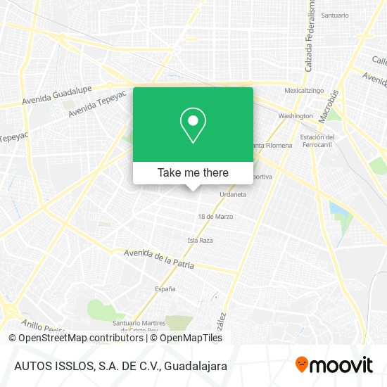 Mapa de AUTOS ISSLOS, S.A. DE C.V.