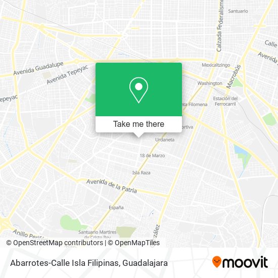 Abarrotes-Calle Isla Filipinas map