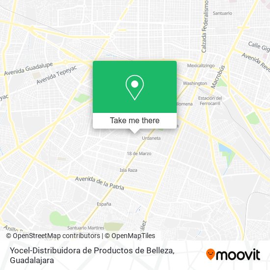 Yocel-Distribuidora de Productos de Belleza map