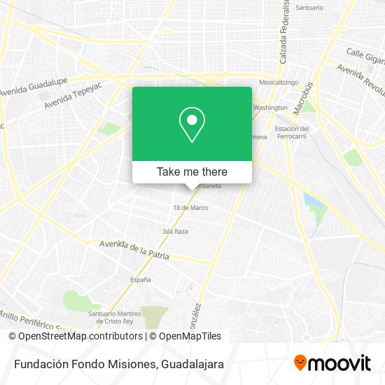 Fundación Fondo Misiones map