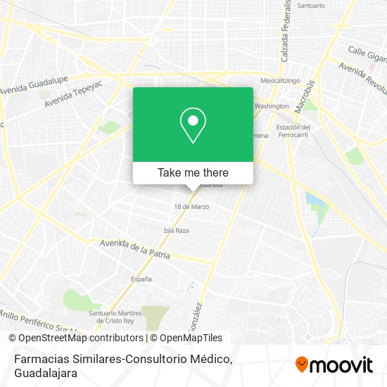 Farmacias Similares-Consultorio Médico map