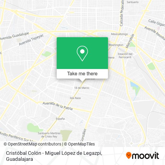 Cristóbal Colón - Miguel López de Legazpi map