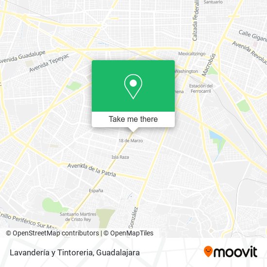 Lavandería y Tintoreria map