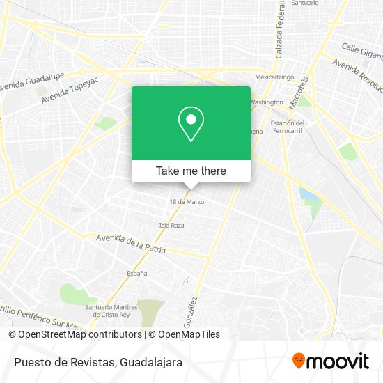 Mapa de Puesto de Revistas