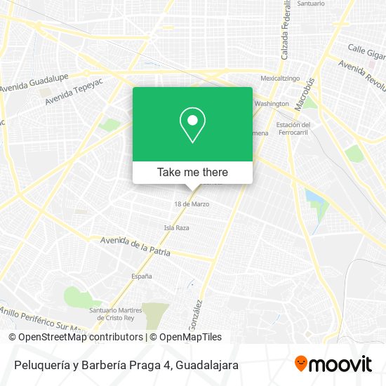 Peluquería y Barbería Praga 4 map