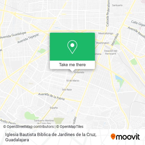 Iglesia Bautista Biblica de Jardines de la Cruz map