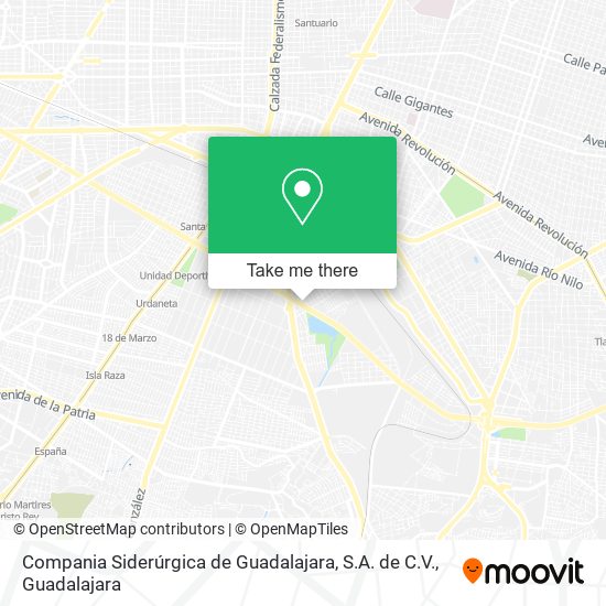 Compania Siderúrgica de Guadalajara, S.A. de C.V. map