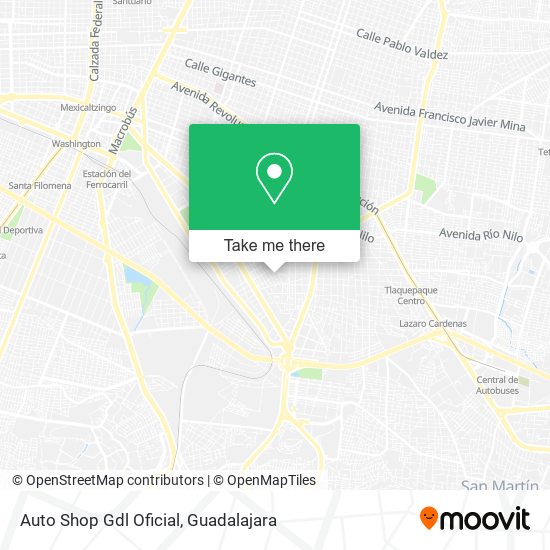 Auto Shop Gdl Oficial map