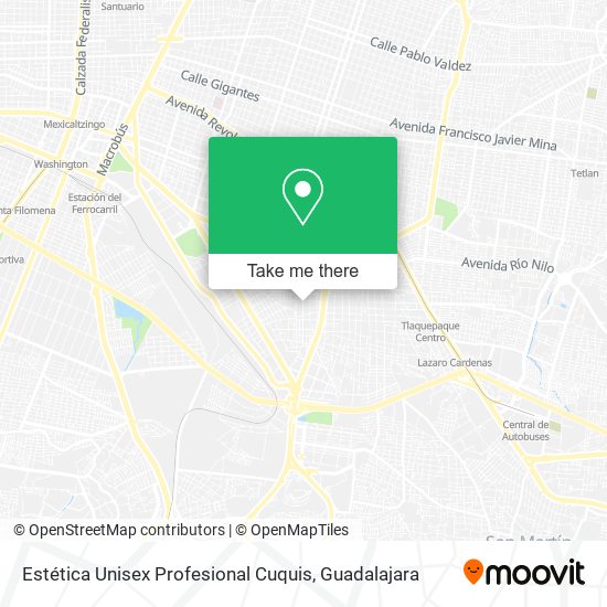 Estética Unisex Profesional Cuquis map