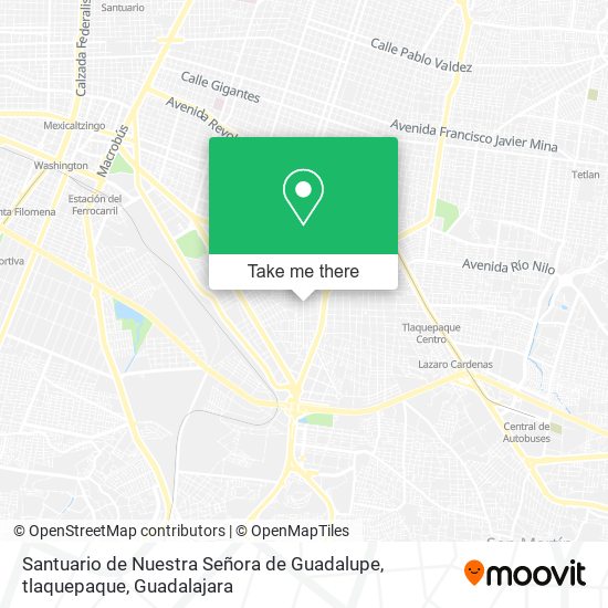 Mapa de Santuario de Nuestra Señora de Guadalupe, tlaquepaque