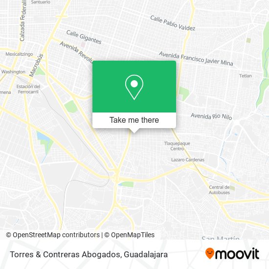 Mapa de Torres & Contreras Abogados