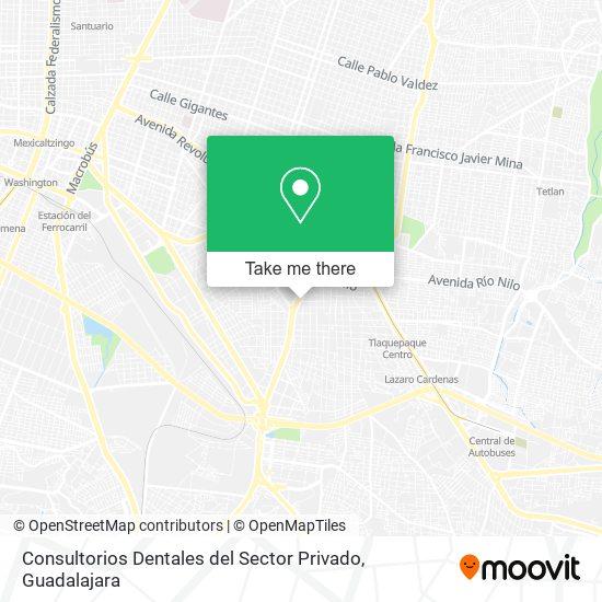 Consultorios Dentales del Sector Privado map