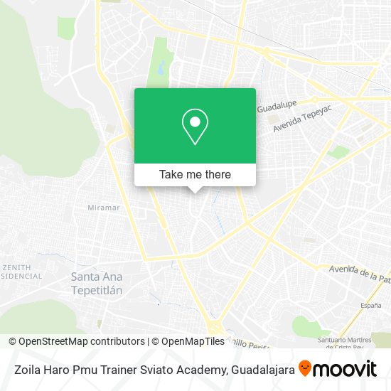 Zoila Haro Pmu Trainer Sviato Academy map