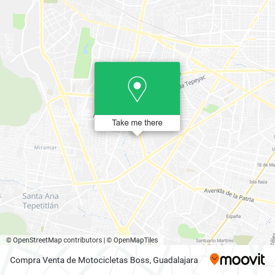 Compra Venta de Motocicletas Boss map