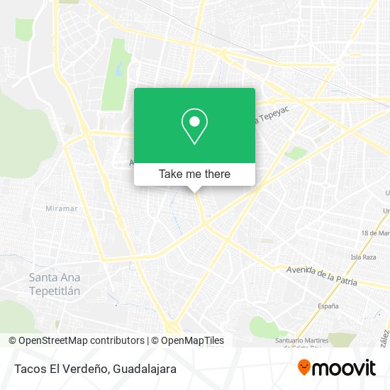 Tacos El Verdeño map