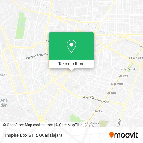 Inspire Box & Fit map