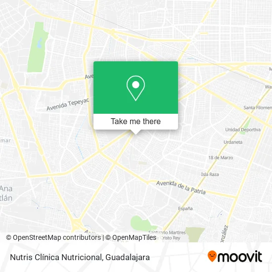 Nutris Clínica Nutricional map