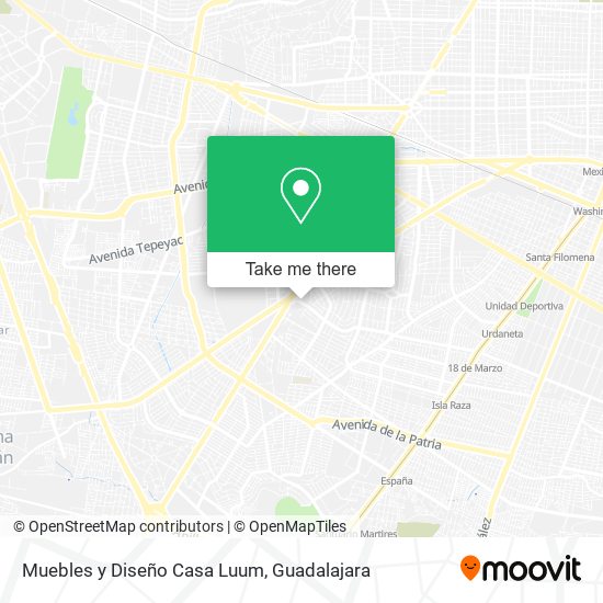 Muebles y Diseño Casa Luum map