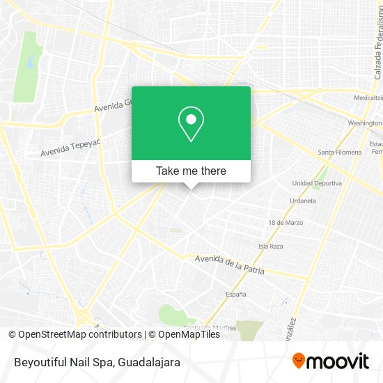 Mapa de Beyoutiful Nail Spa