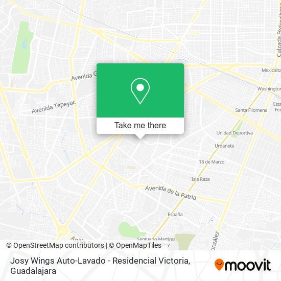 Josy Wings Auto-Lavado - Residencial Victoria map