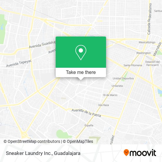 Mapa de Sneaker Laundry Inc.