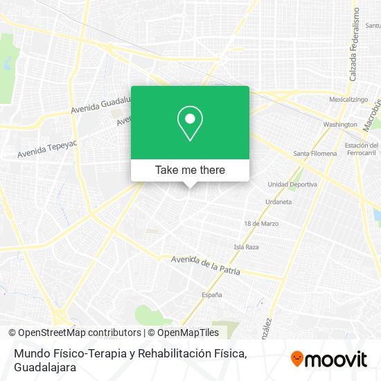 Mapa de Mundo Físico-Terapia y Rehabilitación Física