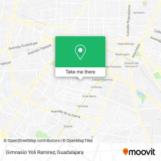 Gimnasio Yoli Ramírez map