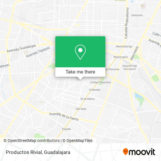 Mapa de Productos Rivial