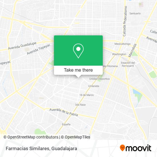 Farmacias Similares map