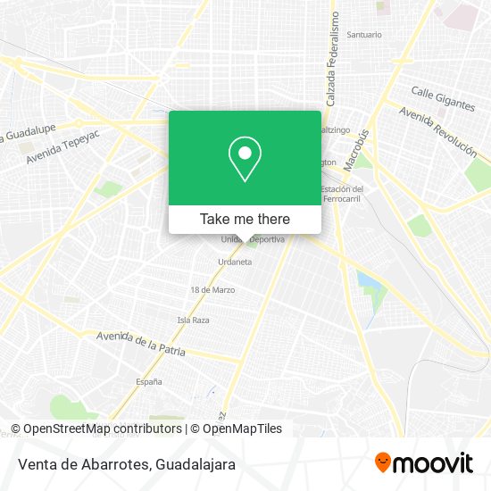 Venta de Abarrotes map