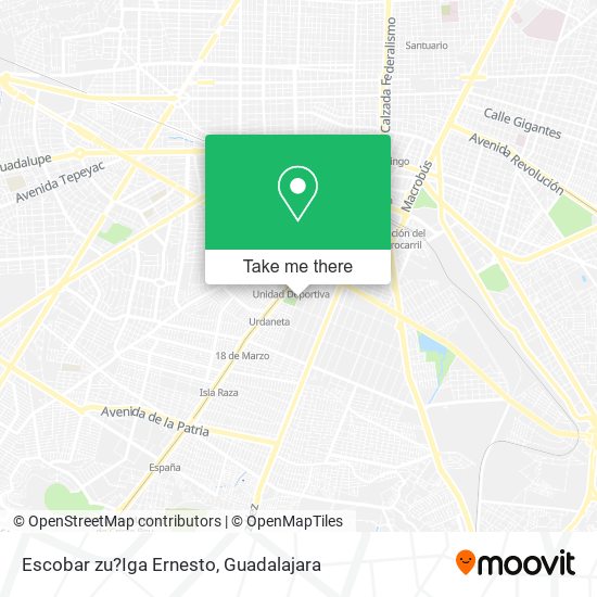 Mapa de Escobar zu?Iga Ernesto