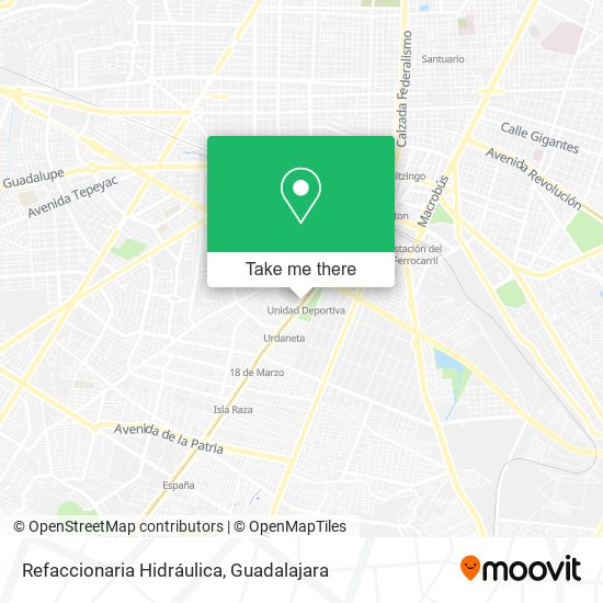 Refaccionaria Hidráulica map