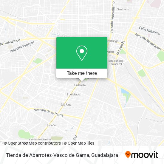 Tienda de Abarrotes-Vasco de Gama map
