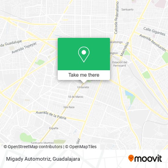 Migady Automotriz map