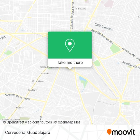 Cervecería map