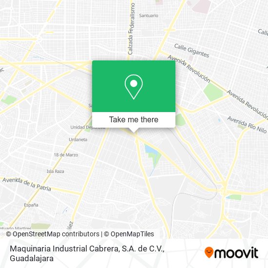 Maquinaria Industrial Cabrera, S.A. de C.V. map