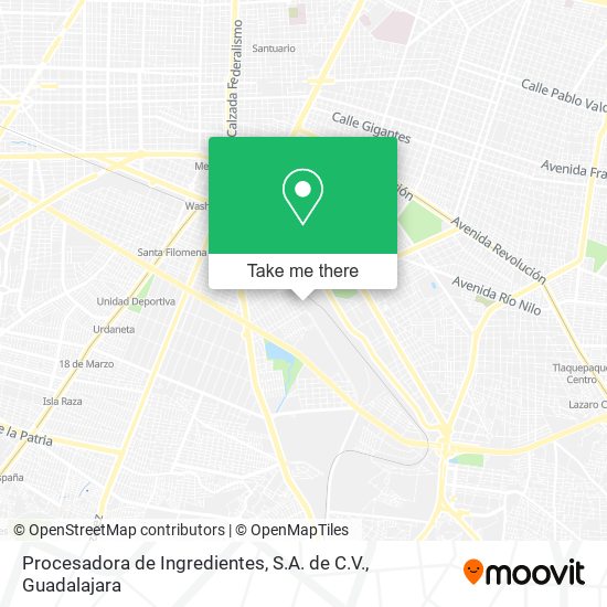 Procesadora de Ingredientes, S.A. de C.V. map