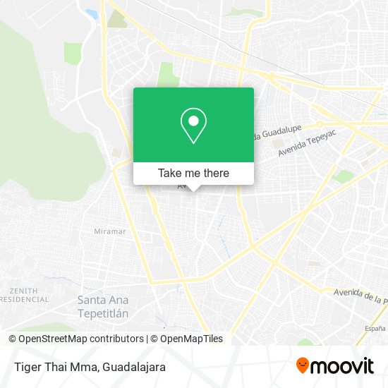 Tiger Thai Mma map