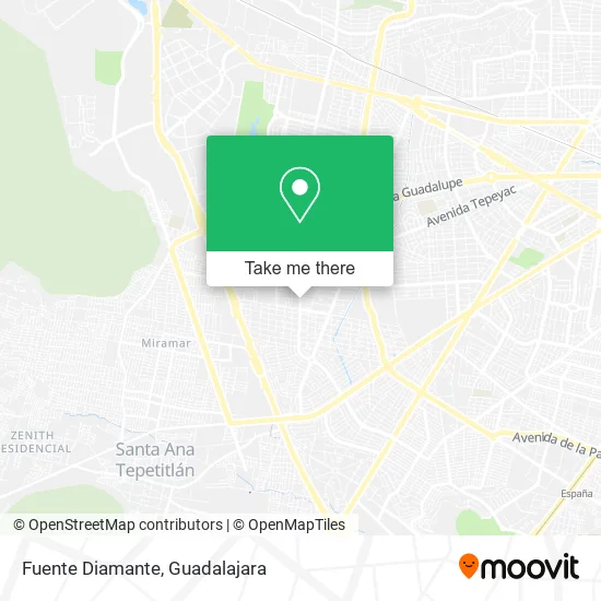 Fuente Diamante map