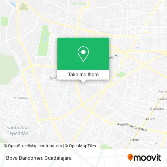 Bbva Bancomer map