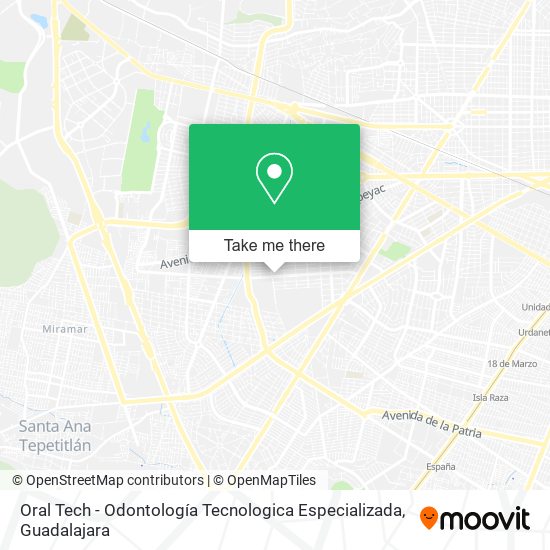 Oral Tech - Odontología Tecnologica Especializada map