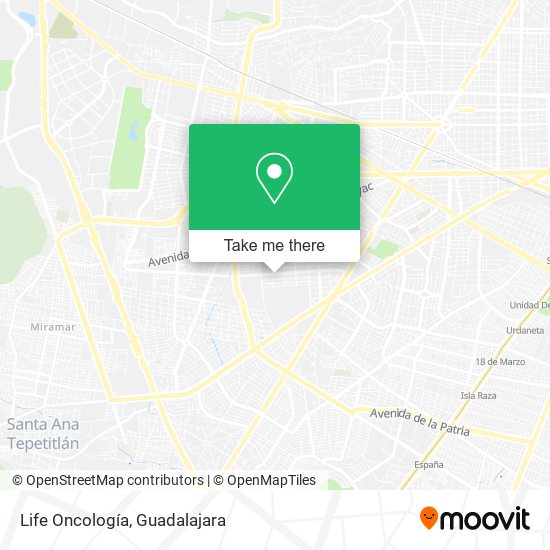 Life Oncología map