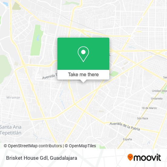 Brisket House Gdl map