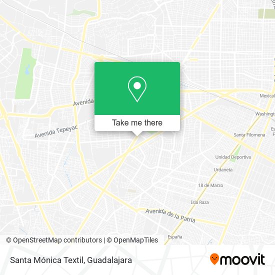 Santa Mónica Textil map