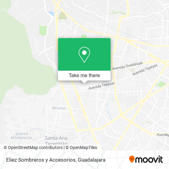 Mapa de Eliez Sombreros y Accesorios