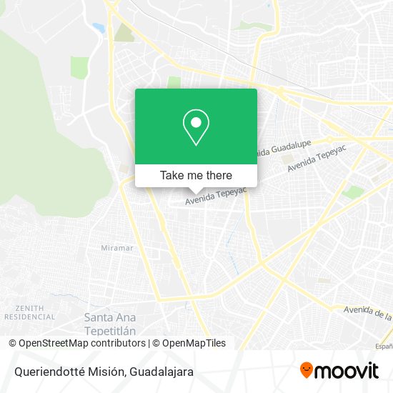 Queriendotté Misión map