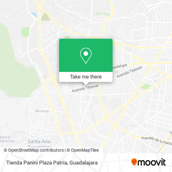 Tienda Panini Plaza Patria map